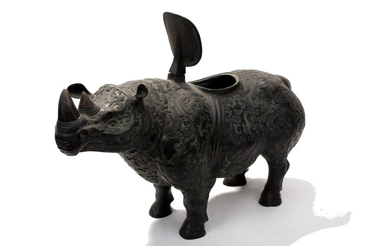 错金银云纹犀尊|优图佳视